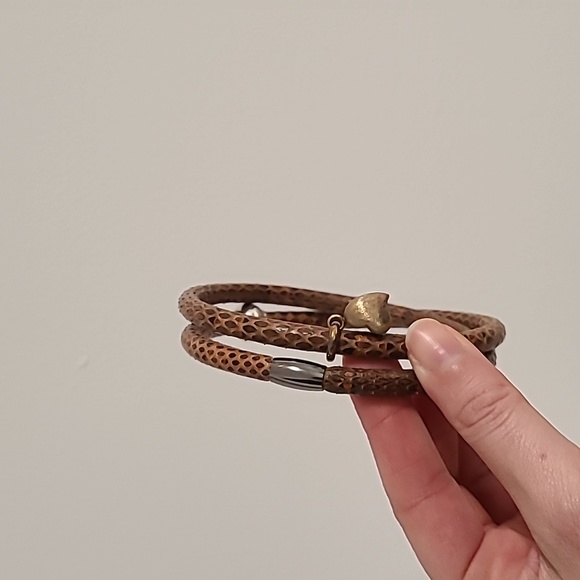 Story brown leather bracelet - Picture 1 of 2